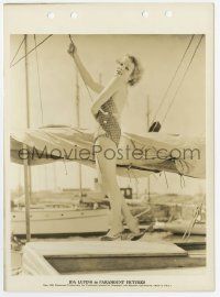 5m475 IDA LUPINO 8x11 key book still '34 she's 16 years old posing in her swimsuit on a yacht!