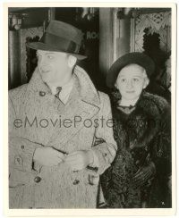 5m496 JAMES CAGNEY 8.25x10 news photo '36 with wife going to see Fred Astaire in Follow the Fleet!