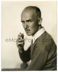 5m497 JAMES GLEASON deluxe 7.5x9.5 still '20s smoking portrait of the writer & star by Russell Ball!
