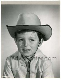 5m508 JERRY MATHERS 7.75x10 key book still '57 w/ cowboy hat from Shadow on the Window by Cronenweth