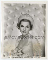 5m512 JOAN FONTAINE 8.25x10 still '48 in wedding gown from You Gotta Stay Happy by Jean Louis!