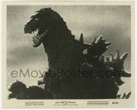 5m535 KING KONG VS. GODZILLA 8x10 still '63 best close up of Gojira with his mouth open!
