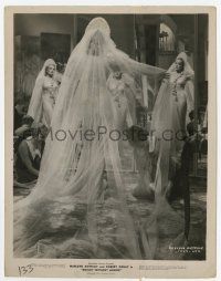 5m539 KNIGHT WITHOUT ARMOR 8x10.25 still '37 Marlene Dietrich fitted for elaborate wedding gown!