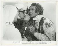 5m567 LE MANS 8x10 still '71 race car driver Steve McQueen getting his eyes examined by doctors!