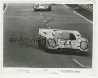5m565 LE MANS 8x10 still '71 close up of Steve McQueen's race car swerving across the track!