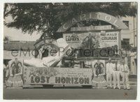 5m585 LOST HORIZON candid 4.5x6 still '37 executives stand before incredible custom made posters!