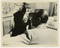5m590 LOVE IN THE AFTERNOON 8.25x10 still '57 c/u of Gary Cooper & Audrey Hepburn about to kiss!