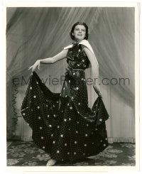 5m612 MARLA SHELTON 8.25x10 still '37 Universal's latest find in a dancing frock with polka dots!