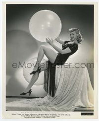 5m614 MARTHA O'DRISCOLL 8.25x10 still '42 posing w/ giant balloons from My Heart Belongs to Daddy!