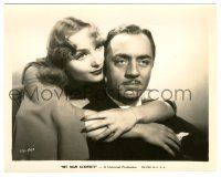 5m663 MY MAN GODFREY 8x10.25 still '36 best romantic portrait of William Powell & Carole Lombard!