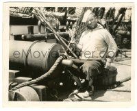 5m692 OLD IRONSIDES candid 8x10 still '26 Beery considering firing canon of the ship Constitution!