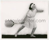 5m694 OLIVIA DE HAVILLAND 8.25x10 still '40s in a smart one-piece tennis dress by Schuyler Crail
