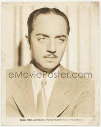 5m703 ONE WAY PASSAGE 8x10 still '32 great c/u of somber William Powell, who loves doomed Francis!