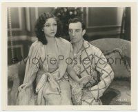 5m709 PARLOR BEDROOM & BATH 8.25x10 still '31 pretty Joan Peers siting on Buster Keaton's lap!