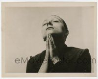 5m711 PASSION OF JOAN OF ARC 8x10.25 still '28 Dreyer classic, incredible c/u of Falconetti praying
