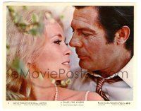 5m074 PLACE FOR LOVERS color 8x10 still #1 '69 best c/u of Faye Dunaway & Marcello Mastroianni!