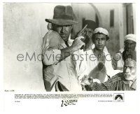 5m747 RAIDERS OF THE LOST ARK 8x10 still '81 Harrison Ford with gun backed against the wall!