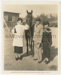 5m752 RAOUL WALSH/MARSHA HUNT/ELEANORE WHITNEY 8x10 key book still '36 publicity photo w/race horse