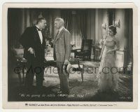 5m816 SILENCE 8x10.25 still '31 Peggy Shannon watches Clive Brook & Robertson talking at gunpoint!