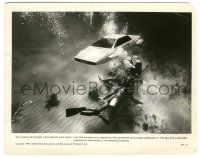 5m840 SPY WHO LOVED ME 8x10 still '77 best scene with James Bond's amphibious Lotus car & divers!