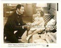 5m860 STOWAWAY 8x10 still '36 butler Arthur Treacher helps adorable Shirley Temple with her watch!
