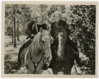 5m861 STRAIGHT SHOOTER 8x10 still '40 c/u of cowboys Tim McCoy & Ben Corbett on their horses!