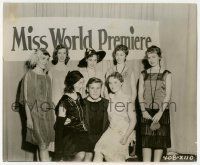 5m879 TAB HUNTER 7.75x9.5 still '50s looking uncomfortable with girls at Miss World Premiere!