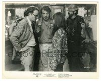 5m880 TAKING OFF candid 8x10 still '71 director Milos Forman with Buck Henry & others on the set!