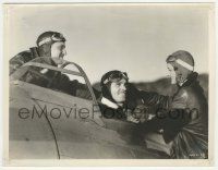 5m898 TEST PILOT 7.75x10 still '38 Clark Gable in plane cockpit between Spencer Tracy & Myrna Loy!