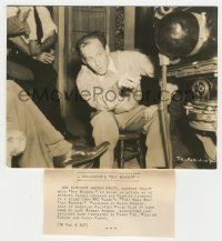 5m904 THEY KNEW WHAT THEY WANTED candid 7.25x9.5 still '40 ace director Garson Kanin, Boy Wonder!