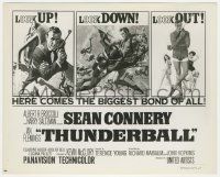 5m922 THUNDERBALL 8x10.25 still '65 Connery as James Bond, McGinnis art used for the half-sheet!