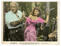 5m093 UNCONQUERED candid color 7.75x10.25 still '47 DeMille directing sexy Paulette Goddard on set!