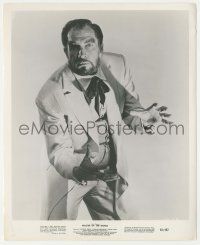 5m955 VINCENT PRICE 8.25x10 still '61 great dramatic posed portrait from Master of the World!