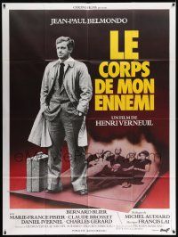 5p684 BODY OF MY ENEMY French 1p '76 Jean-Paul Belmondo, Henri Verneuil's Le corps de mon ennemi