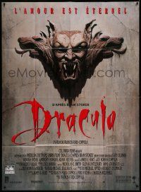 5p687 BRAM STOKER'S DRACULA French 1p '92 directed by Francis Ford Coppola, great vampire image!