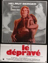 5p729 DORIAN GRAY French 1p '73 different image of Helmut Berger & naked woman!