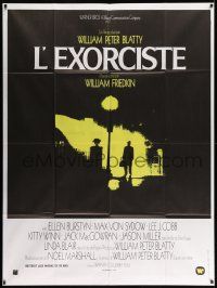 5p740 EXORCIST French 1p '74 William Friedkin & William Peter Blatty horror, classic image!