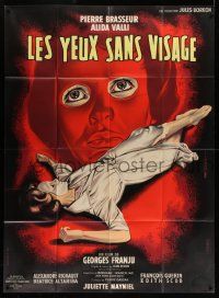 5p741 EYES WITHOUT A FACE French 1p '59 Georges Franju's Les Yeux Sans Visage, best Mascii art!