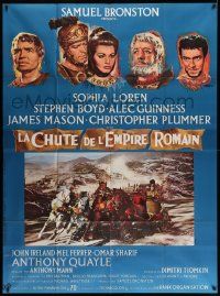 5p743 FALL OF THE ROMAN EMPIRE style B French 1p '64 Anthony Mann, Sophia Loren, Mascii art!