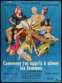 5p783 HOW I LEARNED TO LOVE WOMEN French 1p '69 art of Martinelli, Ekberg, Mercier & sexy girls!