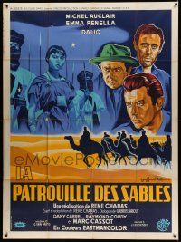 5p807 LA PATROUILLE DES SABLES French 1p '57 Guy Gerard Noel art of Michel Auclair & Marcel Dalio!