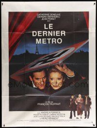 5p812 LAST METRO French 1p '80 Catherine Deneuve & Depardieu under swastika, Francois Truffaut