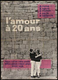 5p832 LOVE AT TWENTY style A French 1p '62 Francois Truffaut, Wajda, Ophuls, Rossellini & Ishihara!