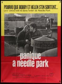 5p876 PANIC IN NEEDLE PARK French 1p '71 Al Pacino & Kitty Winn are heroin addicts in love!