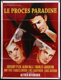 5p877 PARADINE CASE French 1p R00s Alfred Hitchcock, Gregory Peck, Ann Todd, Valli, different art!