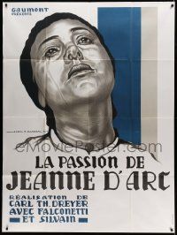 5p882 PASSION OF JOAN OF ARC French 1p R78 Carl Theodor Dreyer classic, Mercier art of Falconetti!