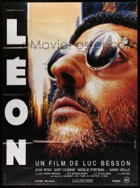 5p890 PROFESSIONAL French 1p '94 Luc Besson's Leon, super close up Lufroy art of Jean Reno!