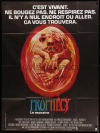 5p892 PROPHECY French 1p '79 John Frankenheimer, art of monster in embryo by Paul Lehr!
