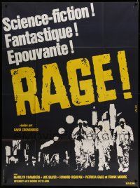 5p896 RABID French 1p '77 David Cronenberg, completely different art by Landi, Rage!