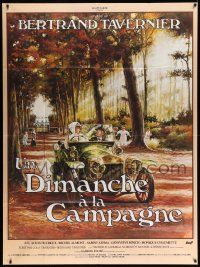 5p946 SUNDAY IN THE COUNTRY French 1p '84 Tavernier's Un Dimanche a la Campagne, Bernhardt art!